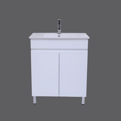 The newest pvc bathroom vanity floor mounted cabinet classical with cheapest price