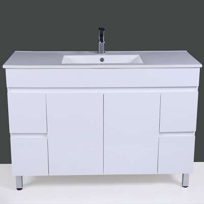 Factory Price Bathroom Cabinet Wash Basin Bathroom  PVC Sink Vanity