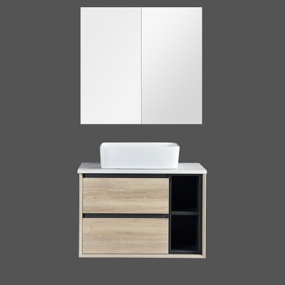 High quality bathroom vanity with  mirror cabinet set